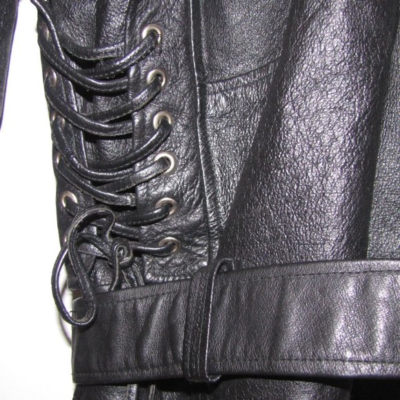 Vintage Cosa Nova Black Leather jacket - Picture 7 of 9